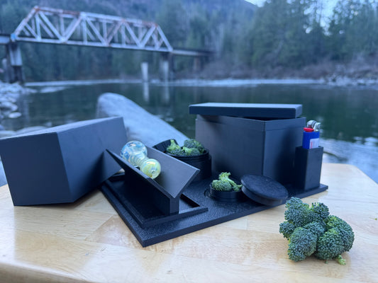 Deluxe Cannabis Relaxation Station Rolling Tray Package