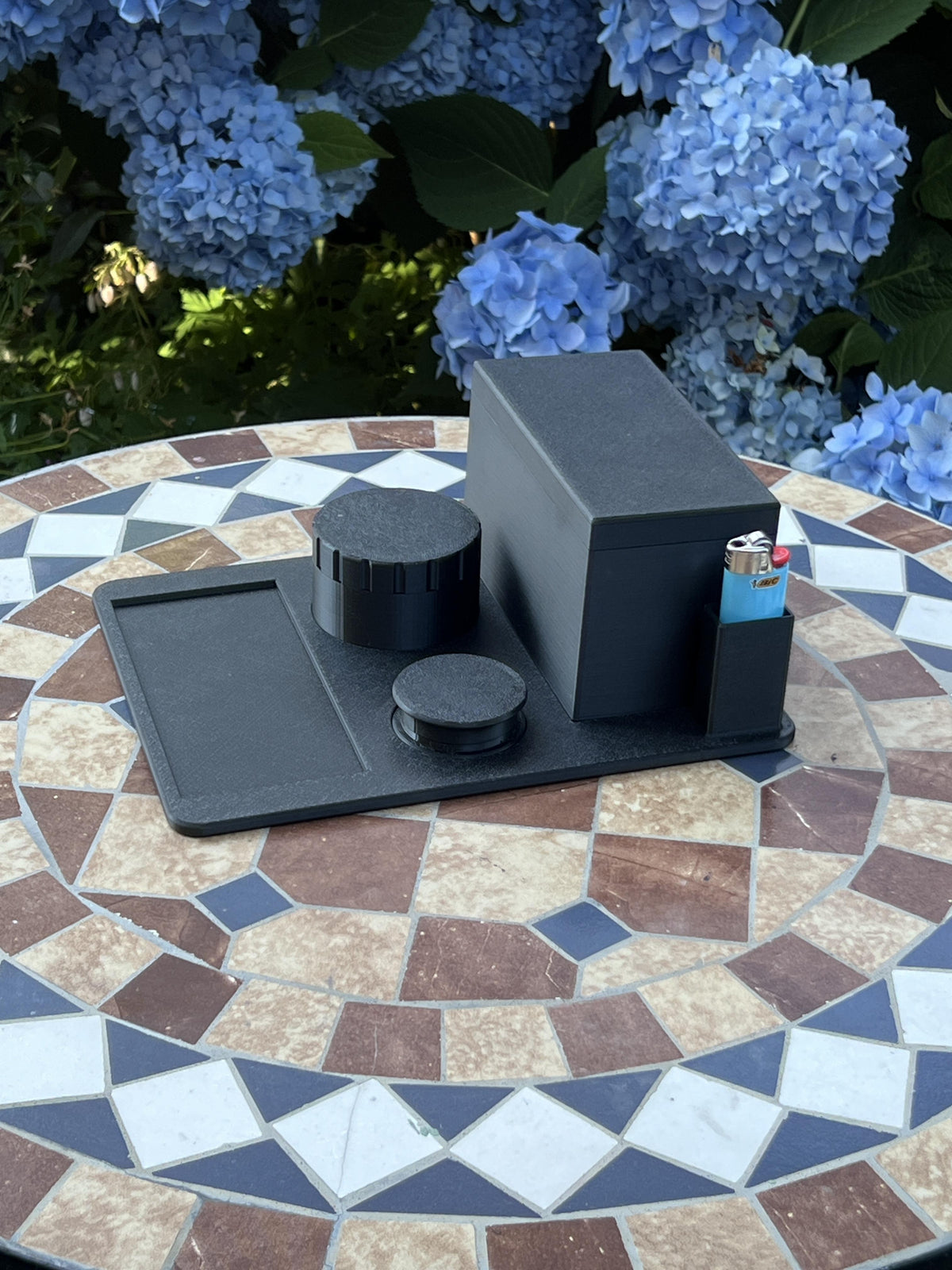 All-in-One Rolling Tray Set – Tray, Utility Box, Stash Cylinder & Grinder